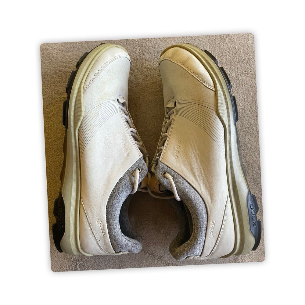 ECCO Biom GORE-TEX Golf Shoes Men’s US 10 EU 41 White Leather Waterproof